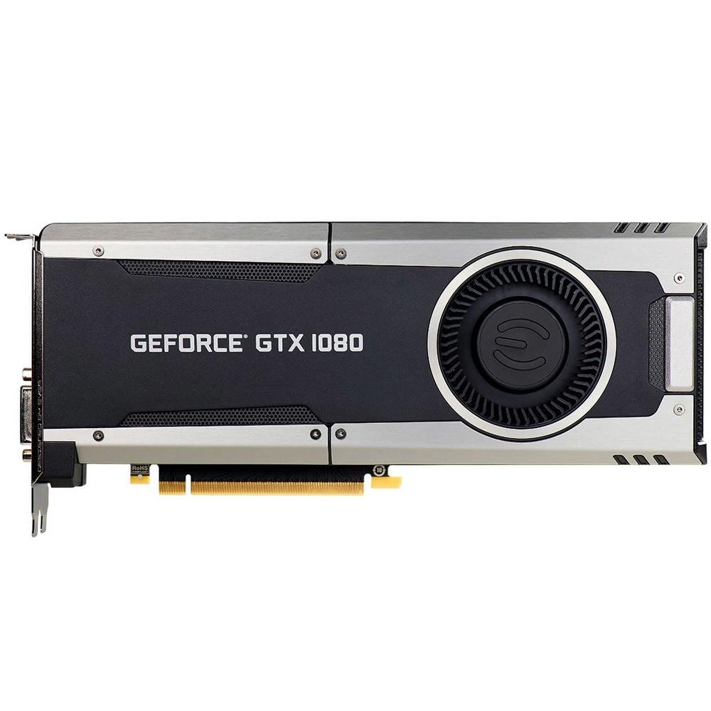 Placa de Vídeo VGA NVIDIA EVGA GEFORCE GTX 1080 8GB GDDR5 X 256Bits - 08G-P4-5180-KR Placa de Vídeo VGA NVIDIA EVGA GEFORCE GTX 1080 8GB GDDR5 X 256Bits - 08G-P4-5180-KR