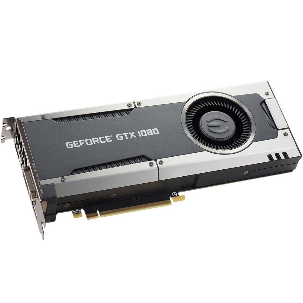 Placa de Vídeo VGA NVIDIA EVGA GEFORCE GTX 1080 8GB GDDR5 X 256Bits - 08G-P4-5180-KR Placa de Vídeo VGA NVIDIA EVGA GEFORCE GTX 1080 8GB GDDR5 X 256Bits - 08G-P4-5180-KR