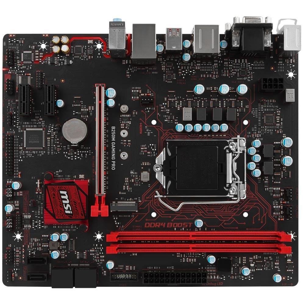 Placa-Mãe MSI B250M Gaming Pro, Intel LGA 1151, mATX, DDR4 + Mouse Gamer Placa-Mãe MSI B250M Gaming Pro, Intel LGA 1151, mATX, DDR4 + Mouse Gamer