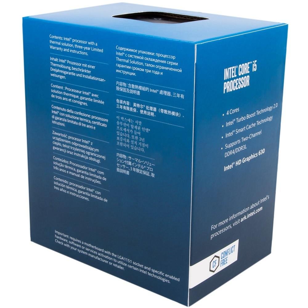 Processador Intel Core i3-7100 Kaby Lake, Cache 3MB, 3.9GHz, LGA 1151 - BX80677I37100 Processador Intel Core i3-7100 Kaby Lake, Cache 3MB, 3.9GHz, LGA 1151 - BX80677I37100