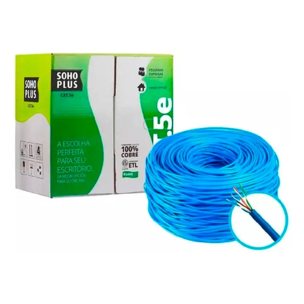Cabo LAN Furukawa CAT 5E CMX | KaBuM!