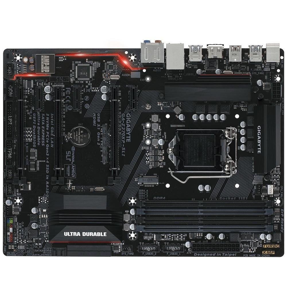 Placa-Mãe GIGABYTE p/ Intel LGA 1151 ATX GA-Z270XP-SLI DDR4
