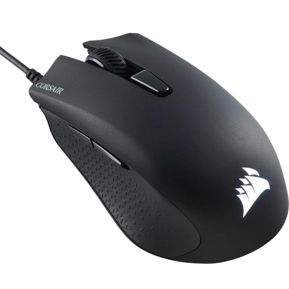 Mouse Gamer Corsair Harpoon, RGB, 6 Botões, 6000DPI, Preto - CH-9301011-NA Mouse Gamer Corsair Harpoon, RGB, 6 Botões, 6000DPI, Preto - CH-9301011-NA