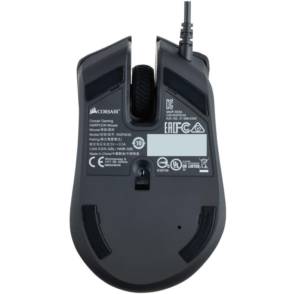 Mouse Gamer Corsair Harpoon, RGB, 6 Botões, 6000DPI, Preto - CH-9301011-NA Mouse Gamer Corsair Harpoon, RGB, 6 Botões, 6000DPI, Preto - CH-9301011-NA