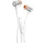 Fone de Ouvido Intra Auricular JBL T290, 3.5mm, Branco e Prata - JBLT290SIL