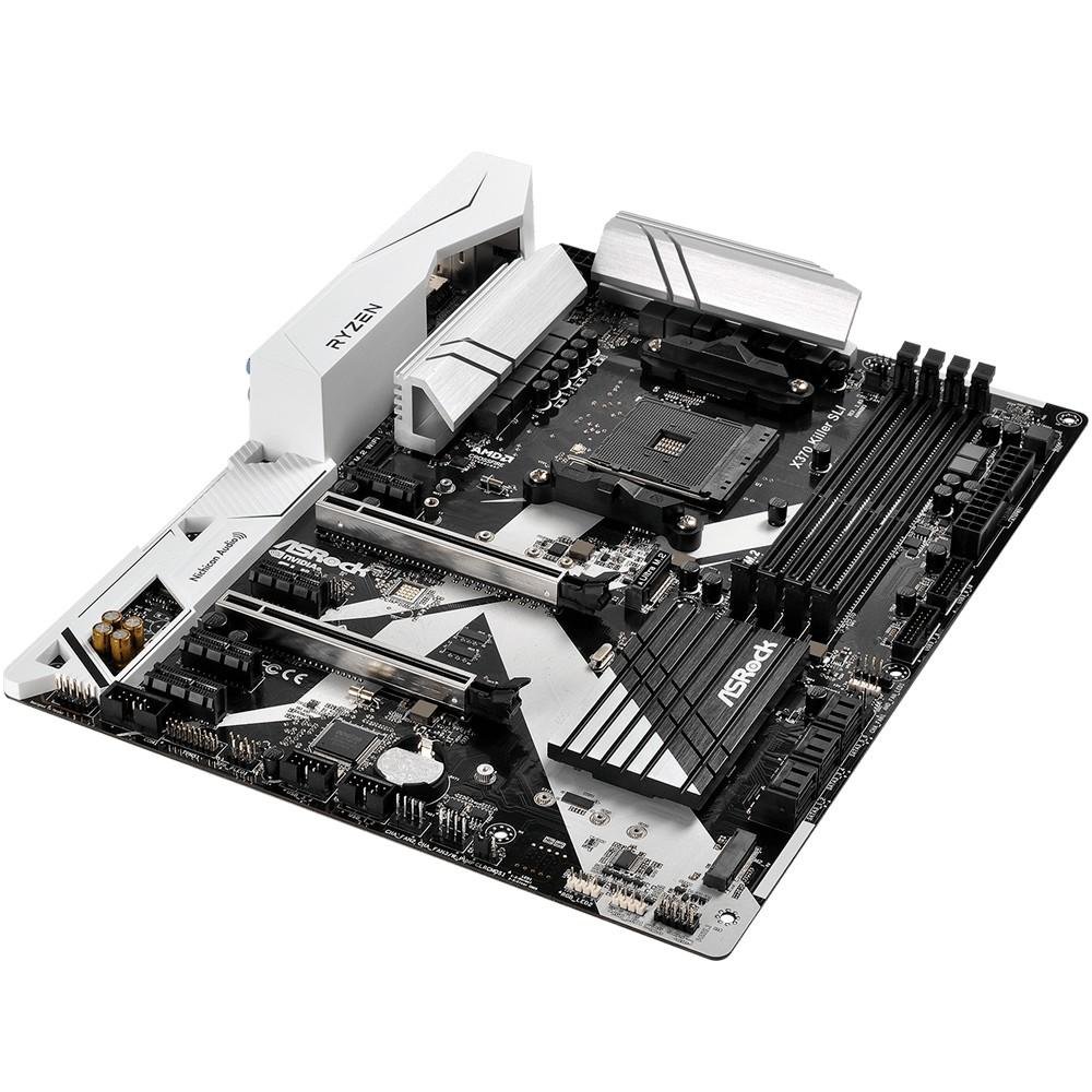 Placa-Mãe ASRock p/ AMD AM4 ATX X370 Killer SLI DDR4 Placa-Mãe ASRock p/ AMD AM4 ATX X370 Killer SLI DDR4