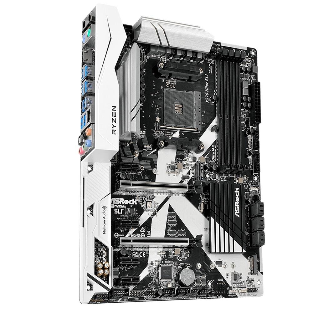 Placa-Mãe ASRock p/ AMD AM4 ATX X370 Killer SLI DDR4 Placa-Mãe ASRock p/ AMD AM4 ATX X370 Killer SLI DDR4