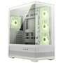 Gabinete Gamer MSI MAG Pano 110R PZ White, Mid Tower, Lateral em Vidro, 4x FANs ARGB, M-ATX, Branco - PANO110RPZWHT