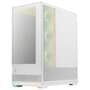 Gabinete Gamer MSI MAG Pano 110R PZ White, Mid Tower, Lateral em Vidro, 4x FANs ARGB, M-ATX, Branco - PANO110RPZWHT