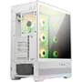 Gabinete Gamer MSI MAG Pano 110R PZ White, Mid Tower, Lateral em Vidro, 4x FANs ARGB, M-ATX, Branco - PANO110RPZWHT