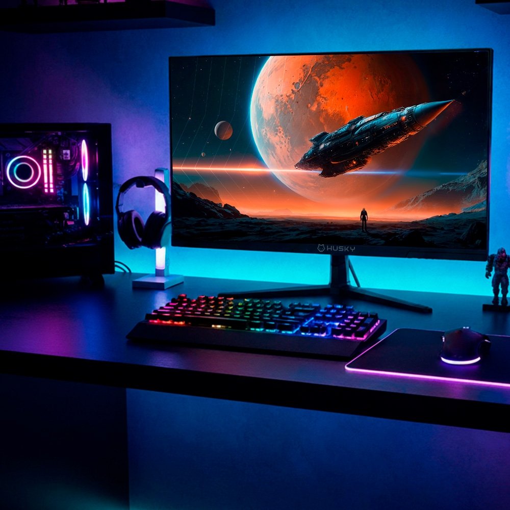 Monitor Gamer Husky Boreal 25″, FHD, 200Hz, 1ms, IPS, Adaptive Sync, DisplayPort e HDMI, HDR