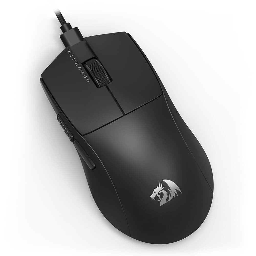 Mouse Gamer Redragon K1ng 1k M724, 12400 DPI, Ambidestro, 1000Hz, USB Tipo-C, Preto - M724 Mouse Gamer Redragon K1ng 1k M724, 12400 DPI, Ambidestro, 1000Hz, USB Tipo-C, Preto - M724