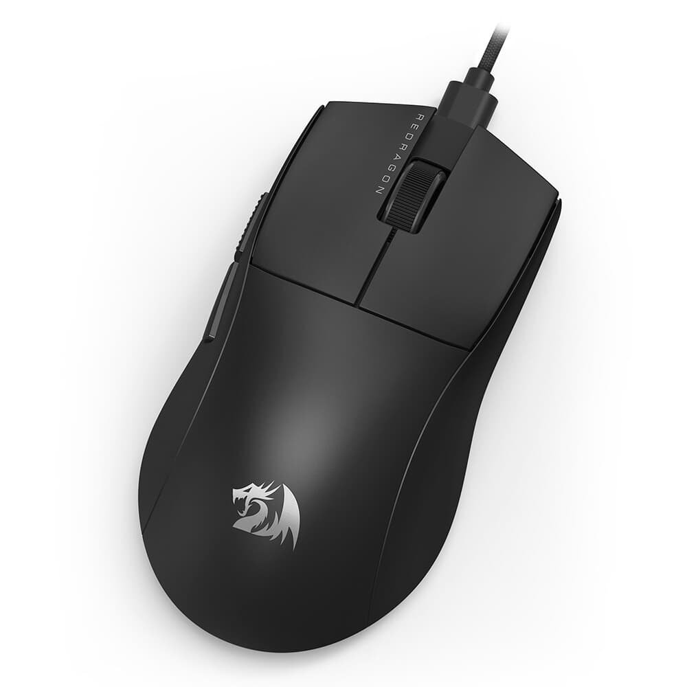 Mouse Gamer Redragon K1ng 1k M724, 12400 DPI, Ambidestro, 1000Hz, USB Tipo-C, Preto - M724 Mouse Gamer Redragon K1ng 1k M724, 12400 DPI, Ambidestro, 1000Hz, USB Tipo-C, Preto - M724