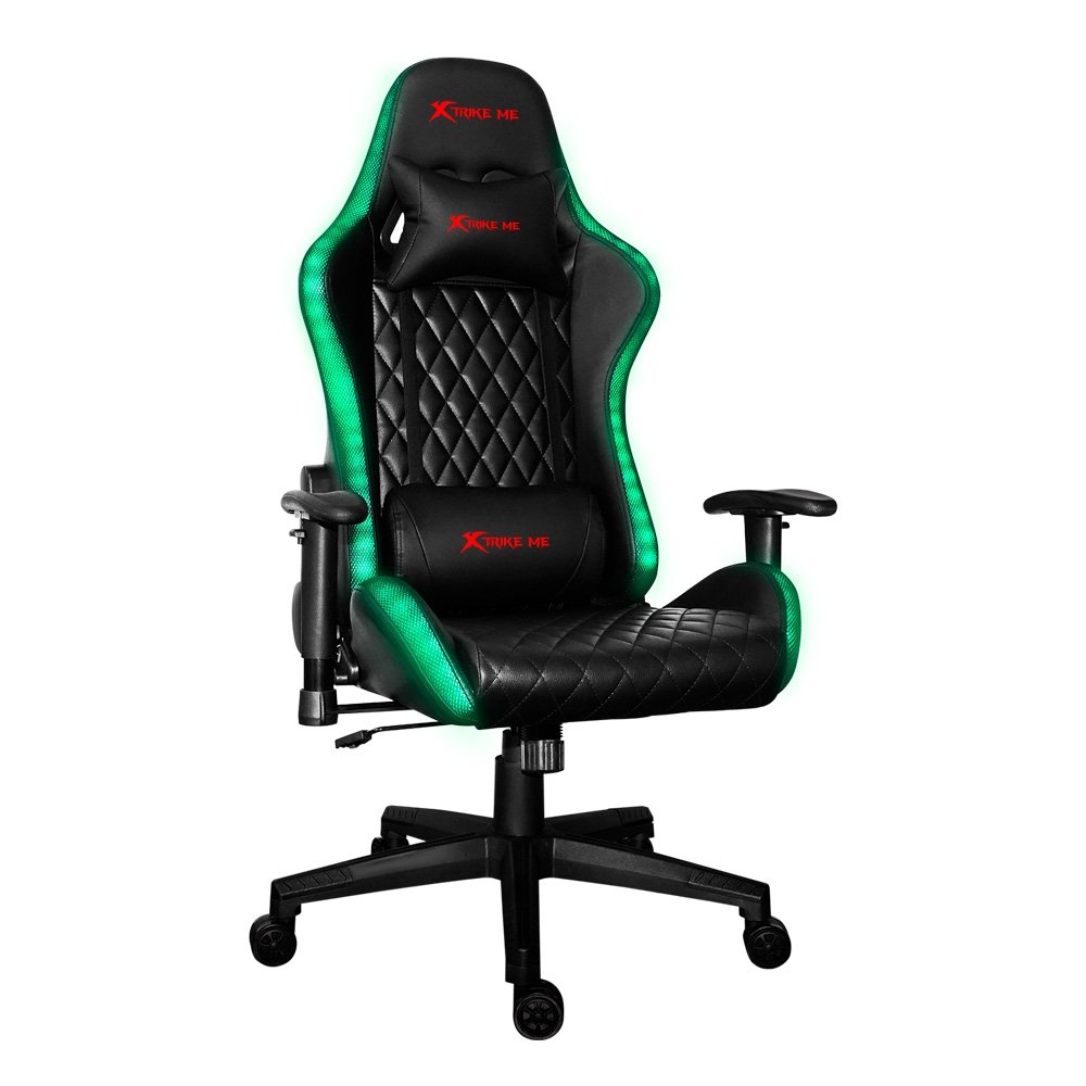 Cadeira Gamer Xtrike me GC-907, Até 150kg, gaming chair with RGB light, Preto – GC-907