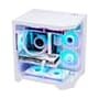 Gabinete Liketec Ilusion Snow, Mid Tower, Frontal e Lateral em Vidro, Sem FANs, Branco - LC-CB2X3-ILUSIONW