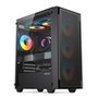 Gabinete Gamer Hyrax Tower HGB240, Mini Tower, M-ATX, Com 3 Ventoinhas RGB, Lateral Em Vidro Temperado, Preto - HGB240B-RGB
