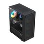 Gabinete Gamer Hyrax Tower HGB240, Mini Tower, M-ATX, Com 3 Ventoinhas RGB, Lateral Em Vidro Temperado, Preto - HGB240B-RGB