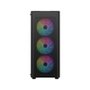 Gabinete Gamer Liketec Hurricane, Mid Tower, ATX, Frontal Mesh, Lateral em Vidro Temperado, 3x Fan, Preto- LC-AT-HURRICANE-3FR