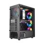 Gabinete Gamer Liketec Hurricane, Mid Tower, ATX, Frontal Mesh, Lateral em Vidro Temperado, 3x Fan, Preto- LC-AT-HURRICANE-3FR