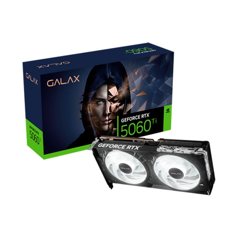 Placa de Vídeo GALAX RTX 5060 Ti 1-Click OC Classic NVIDIA GeForce, 8GB, GDDR7, 2587MHz, DLSS 4 - 56ISN8MDABCC