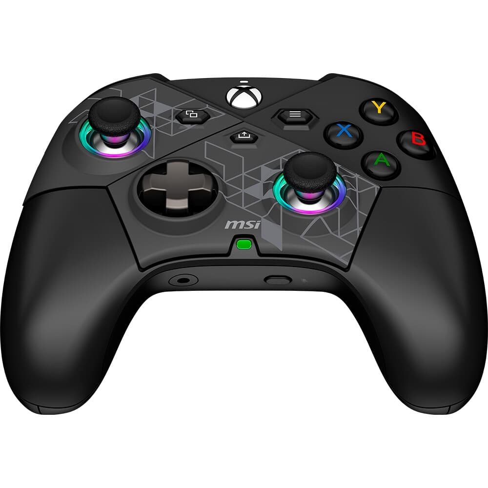 Controle Gamer Sem Fio MSI Force Pro, 2.4 GHz Wireless, Bluetooth, USB 2.0 Tipo-C, PC e Android, Preto - FORCEPROW Controle Gamer Sem Fio MSI Force Pro, 2.4 GHz Wireless, Bluetooth, USB 2.0 Tipo-C, PC e Android, Preto - FORCEPROW