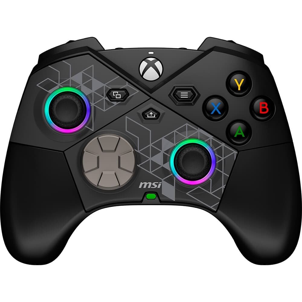 Controle Gamer Sem Fio MSI Force Pro, 2.4 GHz Wireless, Bluetooth, USB 2.0 Tipo-C, PC e Android, Preto - FORCEPROW Controle Gamer Sem Fio MSI Force Pro, 2.4 GHz Wireless, Bluetooth, USB 2.0 Tipo-C, PC e Android, Preto - FORCEPROW