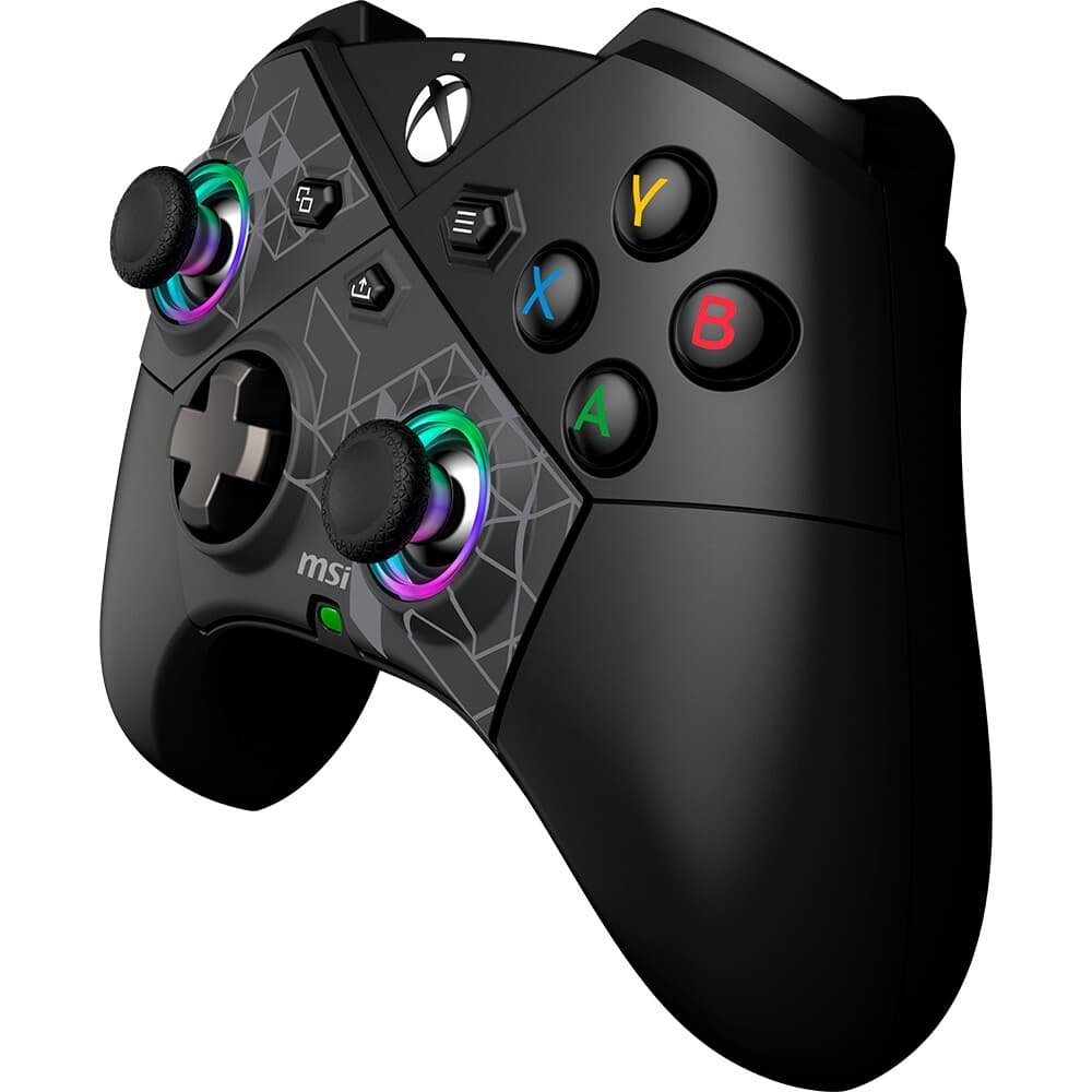 Controle Gamer Sem Fio MSI Force Pro, 2.4 GHz Wireless, Bluetooth, USB 2.0 Tipo-C, PC e Android, Preto - FORCEPROW Controle Gamer Sem Fio MSI Force Pro, 2.4 GHz Wireless, Bluetooth, USB 2.0 Tipo-C, PC e Android, Preto - FORCEPROW