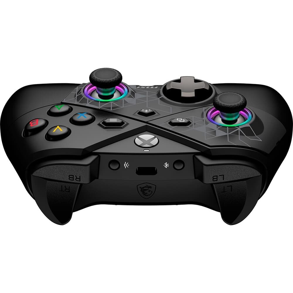 Controle Gamer Sem Fio MSI Force Pro, 2.4 GHz Wireless, Bluetooth, USB 2.0 Tipo-C, PC e Android, Preto - FORCEPROW Controle Gamer Sem Fio MSI Force Pro, 2.4 GHz Wireless, Bluetooth, USB 2.0 Tipo-C, PC e Android, Preto - FORCEPROW