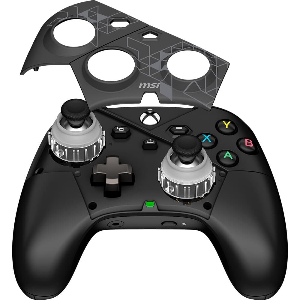 Controle Gamer Sem Fio MSI Force Pro, 2.4 GHz Wireless, Bluetooth, USB 2.0 Tipo-C, PC e Android, Preto - FORCEPROW Controle Gamer Sem Fio MSI Force Pro, 2.4 GHz Wireless, Bluetooth, USB 2.0 Tipo-C, PC e Android, Preto - FORCEPROW