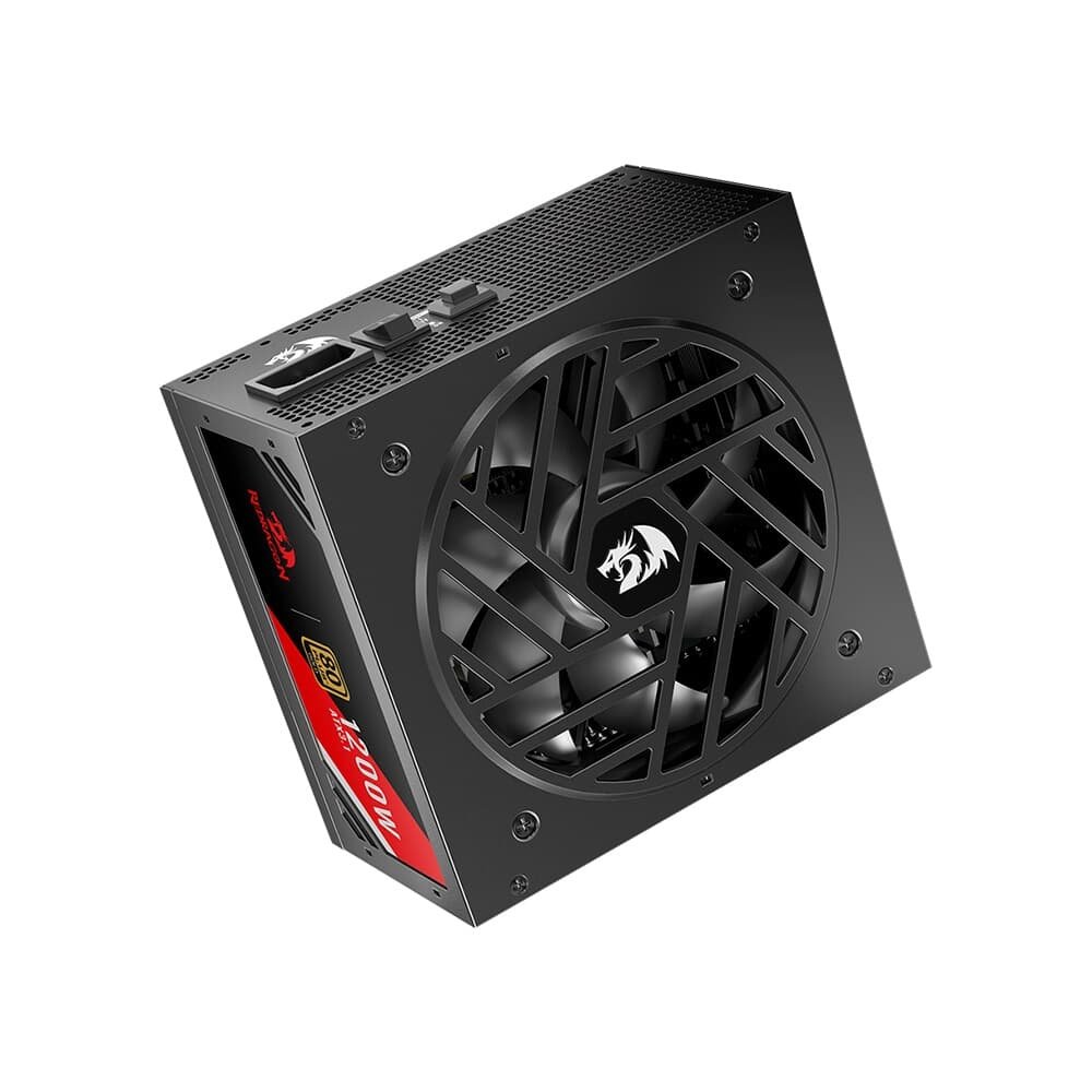 Fonte Gamer Redragon RGMS, 1200W Master, 80 Plus, Gold, Preto Gc-ms05