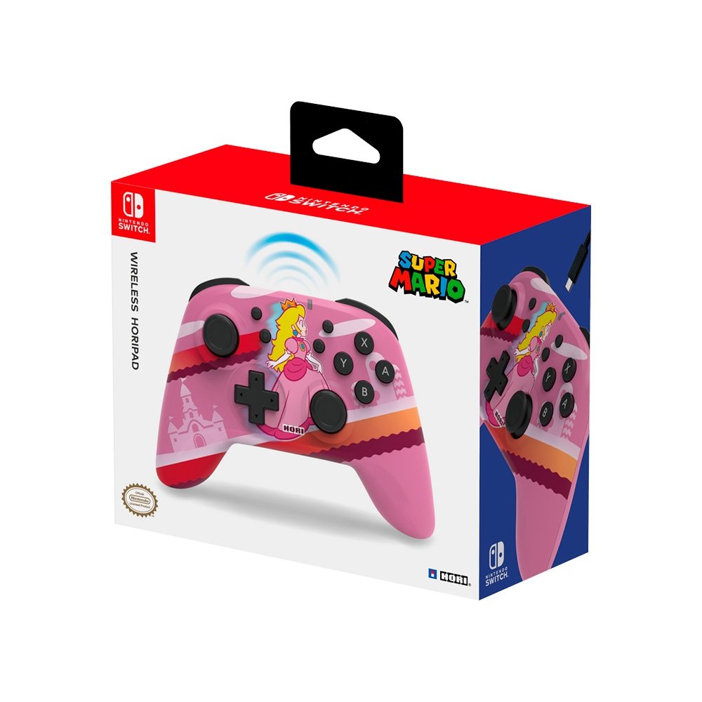Controle Sem Fio HORI Horipad Peach, Bluetooth, para Nintendo Switch - NSW-360U Controle Sem Fio HORI Horipad Peach, Bluetooth, para Nintendo Switch - NSW-360U