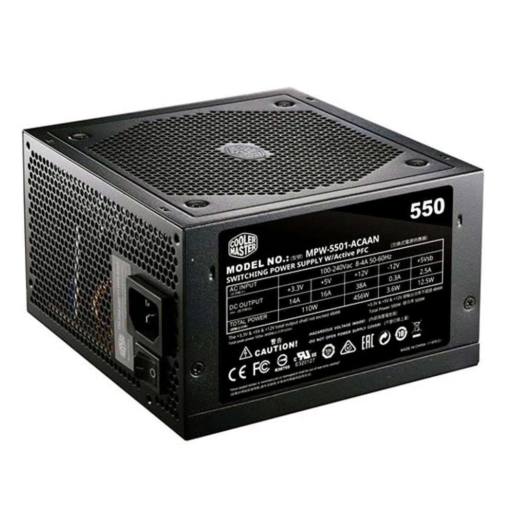Fonte Cooler Master 550W Elite V3 - MPW-5501-ASAAN Fonte Cooler Master 550W Elite V3 - MPW-5501-ASAAN