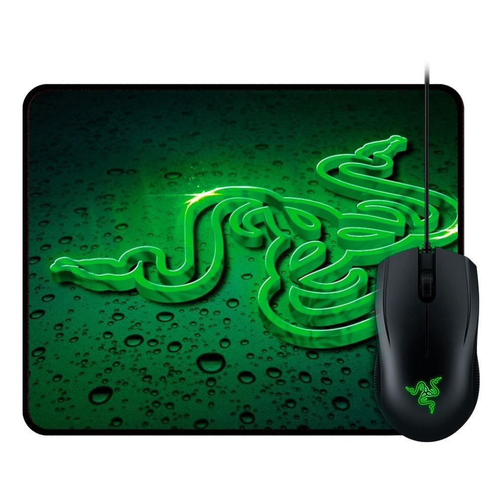 Kit Gamer Razer - Mouse Gamer Abyssus, 2000DPI + Mousepad Goliathus Terra, Speed, Pequeno (270x215mm) - RZ83-02020100-R3U1