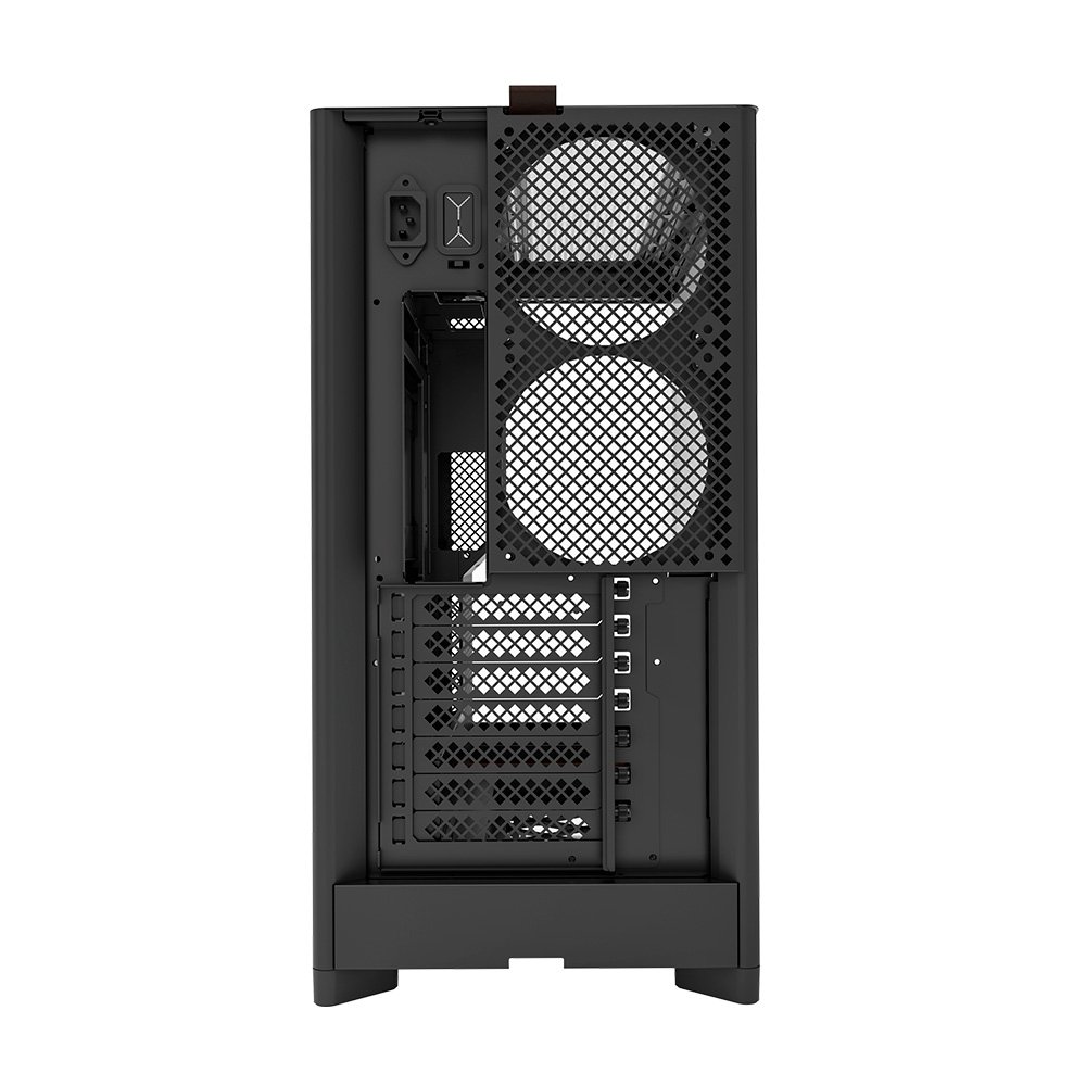 Gabinete Gamer Montech HS02, Mid-Tower, ATX, Vidro Temperado, Sem FANs, Preto - HS02BK Gabinete Gamer Montech HS02, Mid-Tower, ATX, Vidro Temperado, Sem FANs, Preto - HS02BK