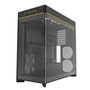 Gabinete Gamer Montech HS02, Mid-Tower, ATX, Vidro Temperado, Sem FANs, Preto - HS02BK