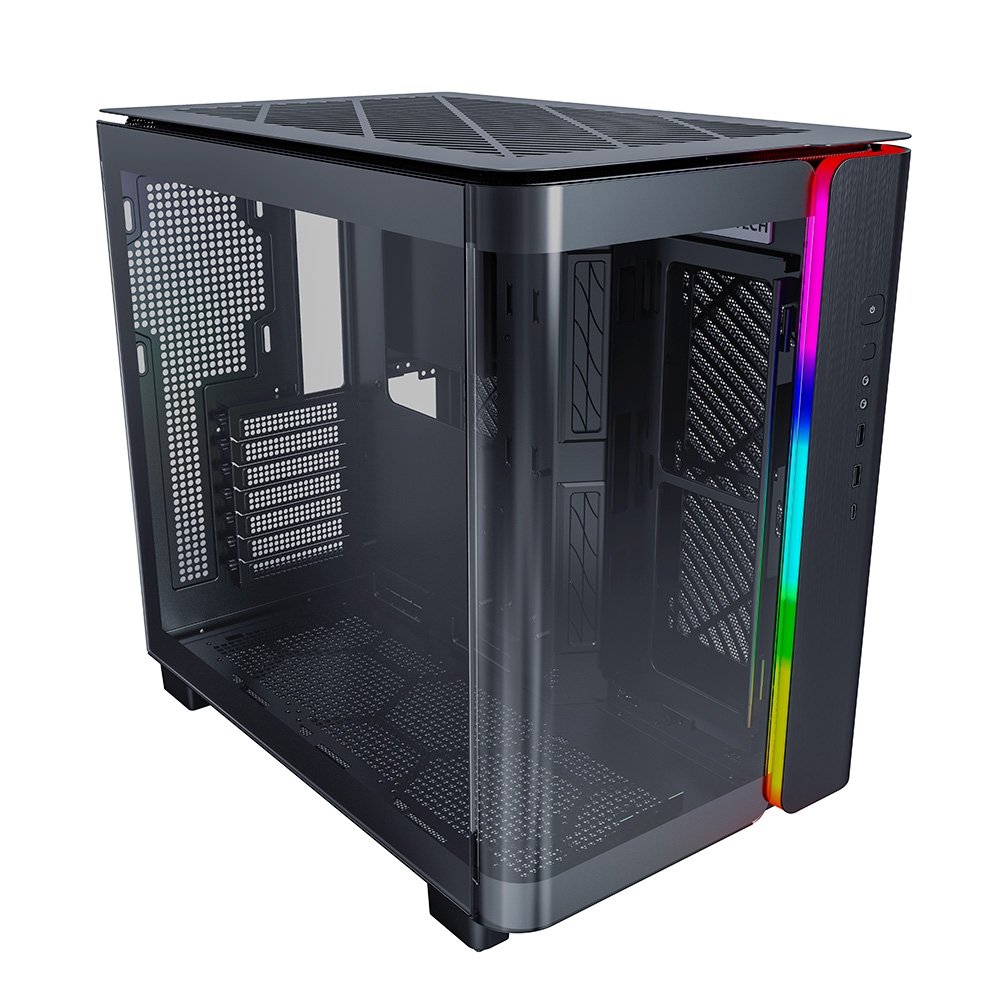 Gabinete Gamer Montech King 95, Mid-Tower, ATX, Vidro Duplo Temperado, Sem Fans, Preto - KING95BK Gabinete Gamer Montech King 95, Mid-Tower, ATX, Vidro Duplo Temperado, Sem Fans, Preto - KING95BK