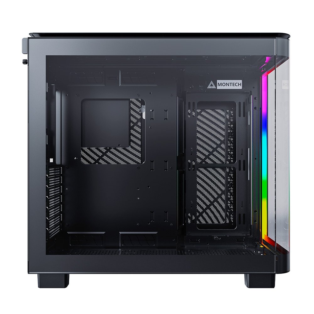 Gabinete Gamer Montech King 95, Mid-Tower, ATX, Vidro Duplo Temperado, Sem Fans, Preto - KING95BK Gabinete Gamer Montech King 95, Mid-Tower, ATX, Vidro Duplo Temperado, Sem Fans, Preto - KING95BK