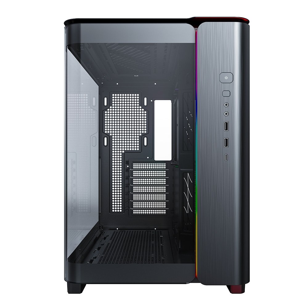 Gabinete Gamer Montech King 95, Mid-Tower, ATX, Vidro Duplo Temperado, Sem Fans, Preto - KING95BK Gabinete Gamer Montech King 95, Mid-Tower, ATX, Vidro Duplo Temperado, Sem Fans, Preto - KING95BK