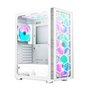 Gabinete Gamer Montech X3 Glass, Mid-Tower, ATX, Painel Frontal em Vidro, Com 6X Fans, Branco - X3GlASSWH