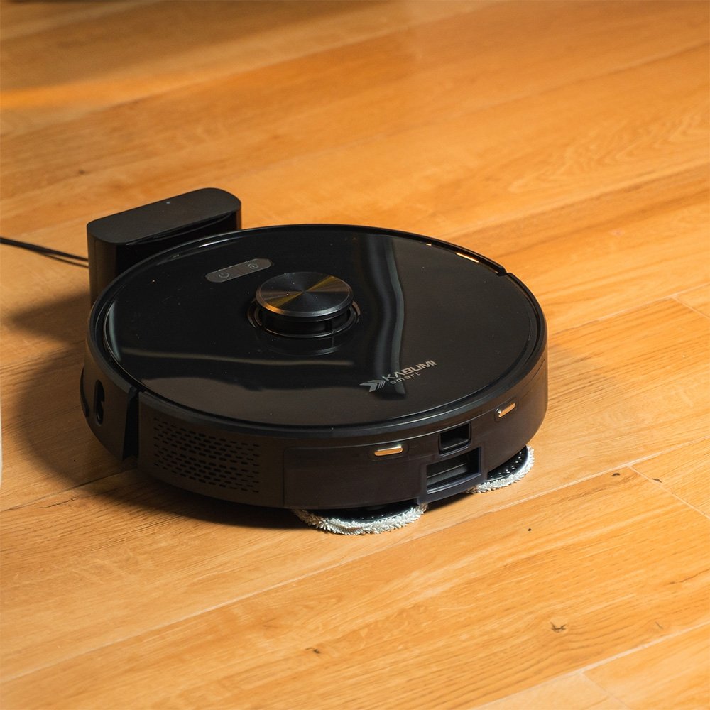 Robô Aspirador de Pó e Passa Pano KABUM! smart K1000, Mapeamento, MOP rotativo, até 7000PA, APP, Alexa/Google, Bivolt, Preto - KSAR1000PT
