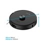 Robô Aspirador de Pó e Passa Pano KABUM! smart K1000, Mapeamento, MOP rotativo, até 7000PA, APP, Alexa/Google, Bivolt, Preto - KSAR1000PT