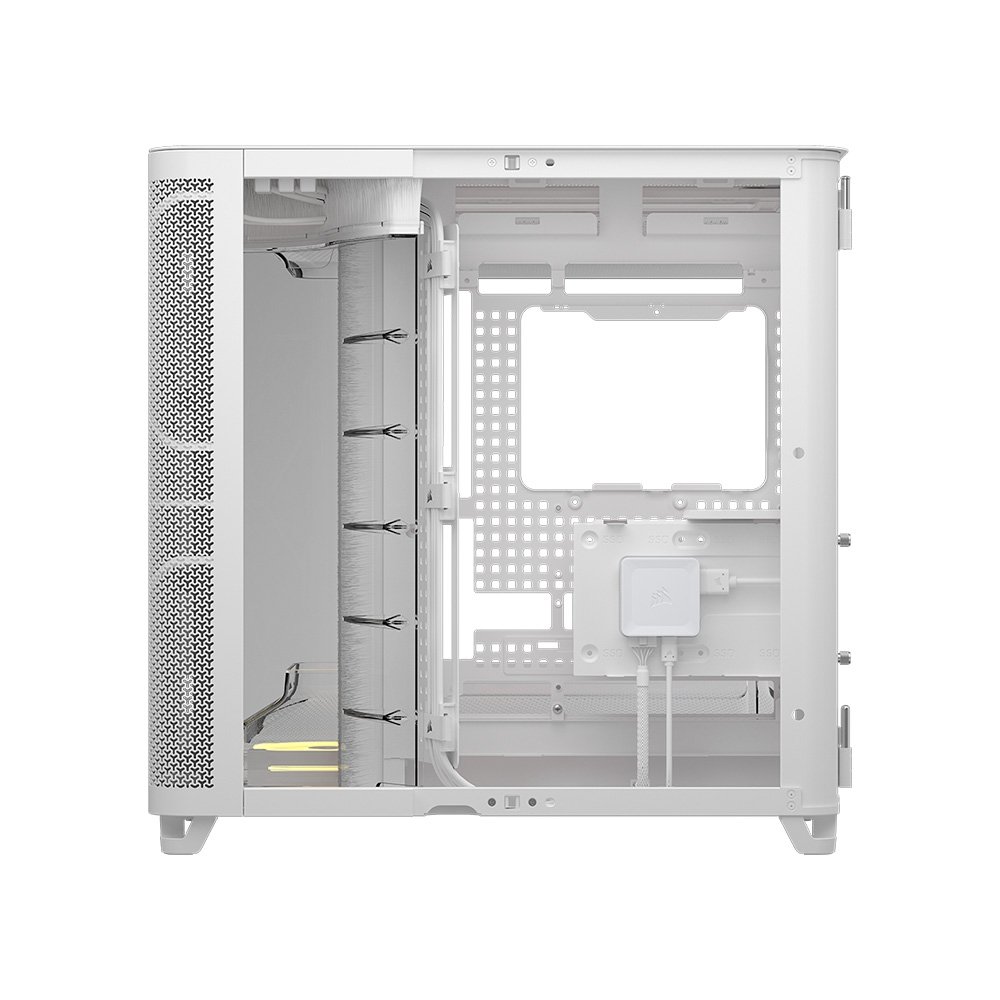 Gabinete Gamer Corsair AIR 5400, Mid-Tower, E-ATX, LX-R iCUE LINK, 3x Fans, Lateral e Frontal em Vidro Temperado, Branco - CC-9011321-WW Gabinete Gamer Corsair AIR 5400, Mid-Tower, E-ATX, LX-R iCUE LINK, 3x Fans, Lateral e Frontal em Vidro Temperado, Branco - CC-9011321-WW