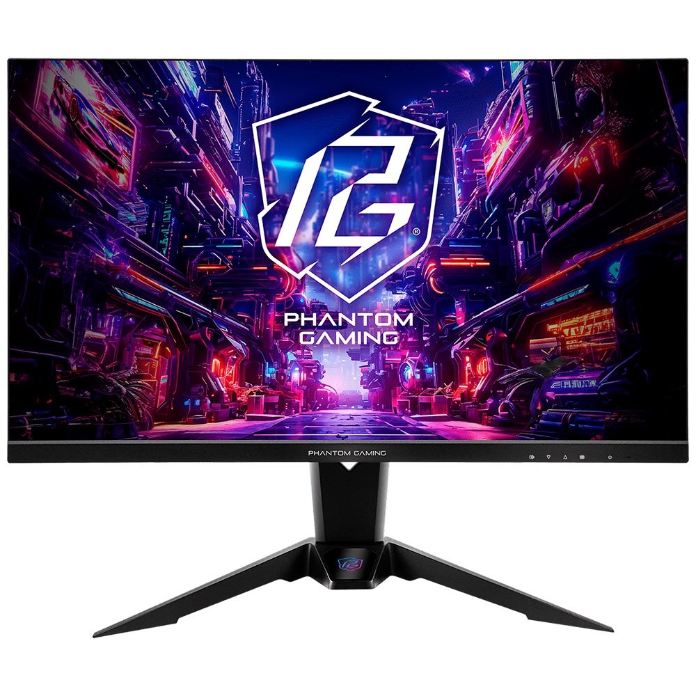 Monitor Gamer ASRock Phantom 27 Pol., FHD, 520Hz, 1ms, IPS, FreeSync Premium, HDR 400, DP e HDMI, Altura Ajustável, Antena Wi-Fi - PG27FFX2A