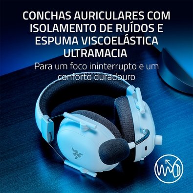 Headset Razer BlackShark V2 Pro White | KaBuM!