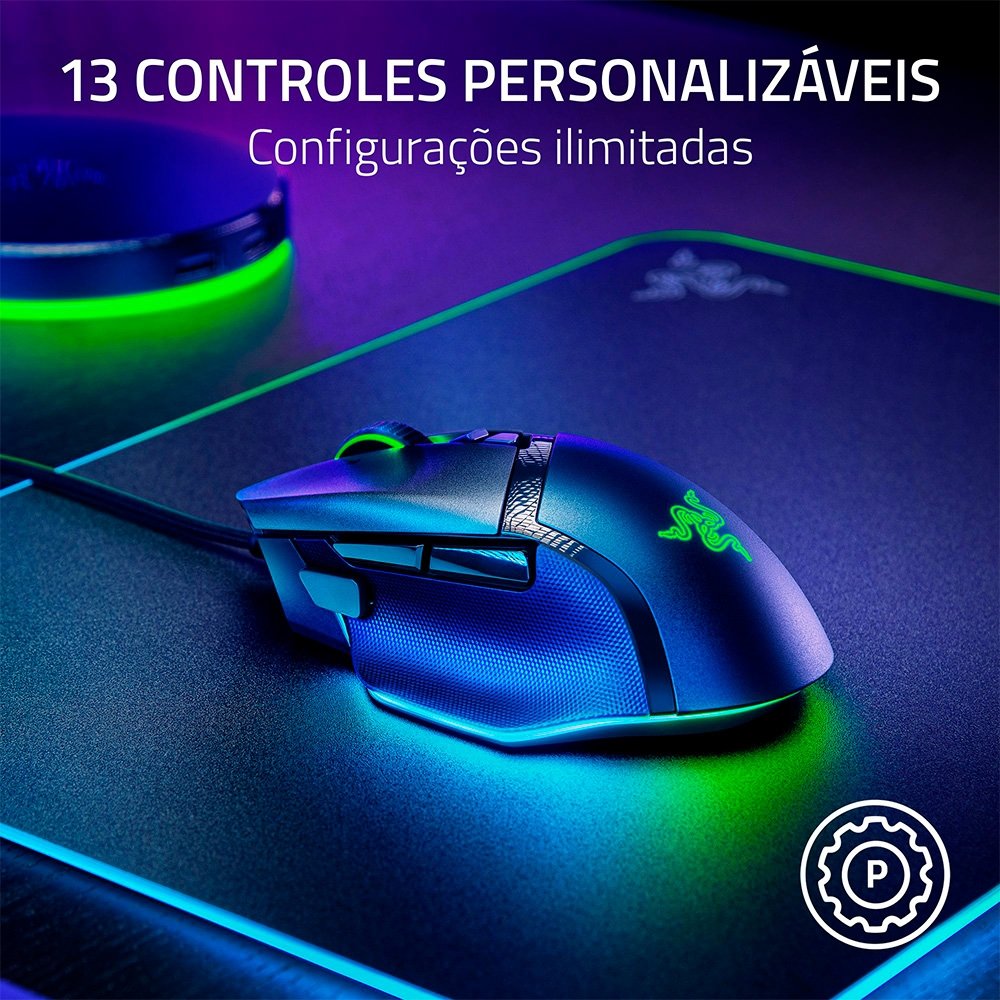 Razer Basilisk V3 35K | Sensor Focus Pro | KaBuM!