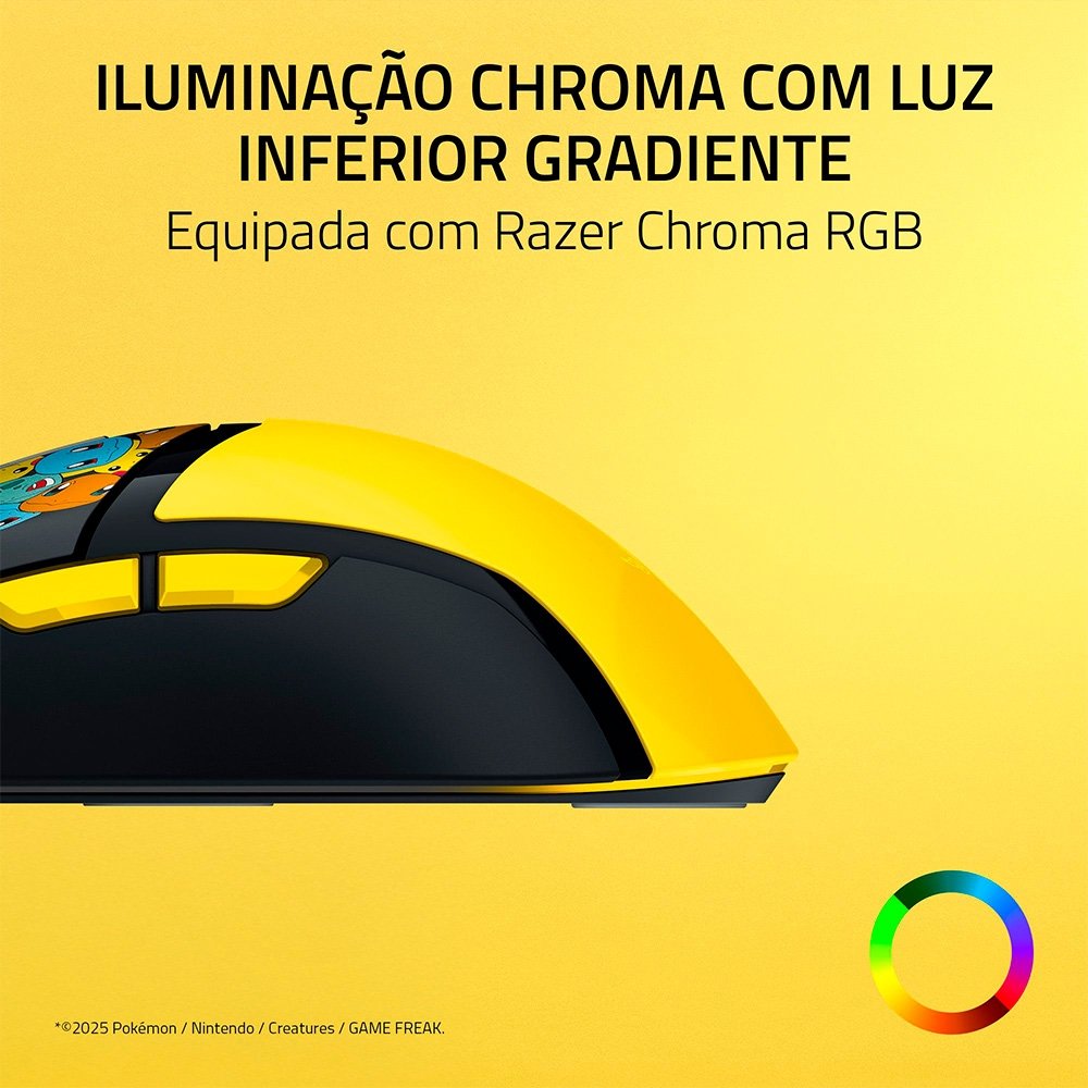Mouse Gamer Razer Cobra Pokémon Edition 58g