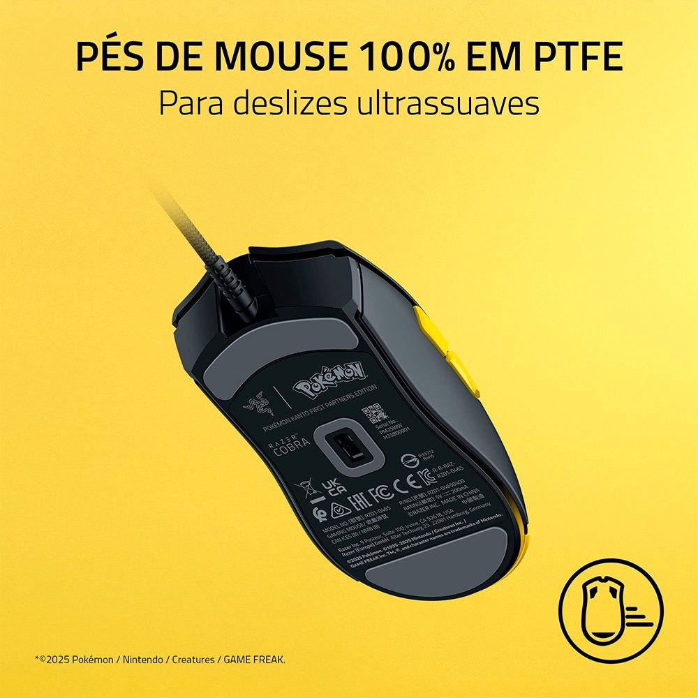 Mouse Gamer Razer Cobra Pokémon Edition 58g