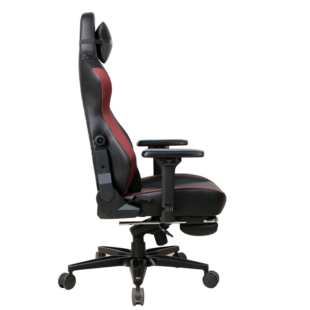 Cadeira Gamer 1STPLAYER DUKE, Até 160kg, Almofadas e Apoio para os Pés, Cilindro de Gás Classe 4, Preta e Vermelha - DUKE-FR-BKRE - view 4