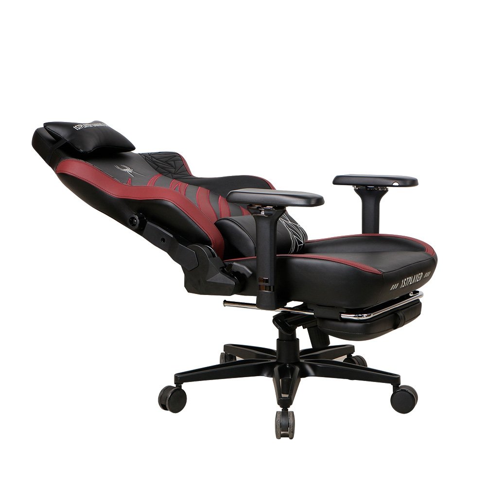 Cadeira Gamer 1STPLAYER DUKE, Até 160kg, Almofadas e Apoio para os Pés, Cilindro de Gás Classe 4, Preta e Vermelha - DUKE-FR-BKRE - view 6