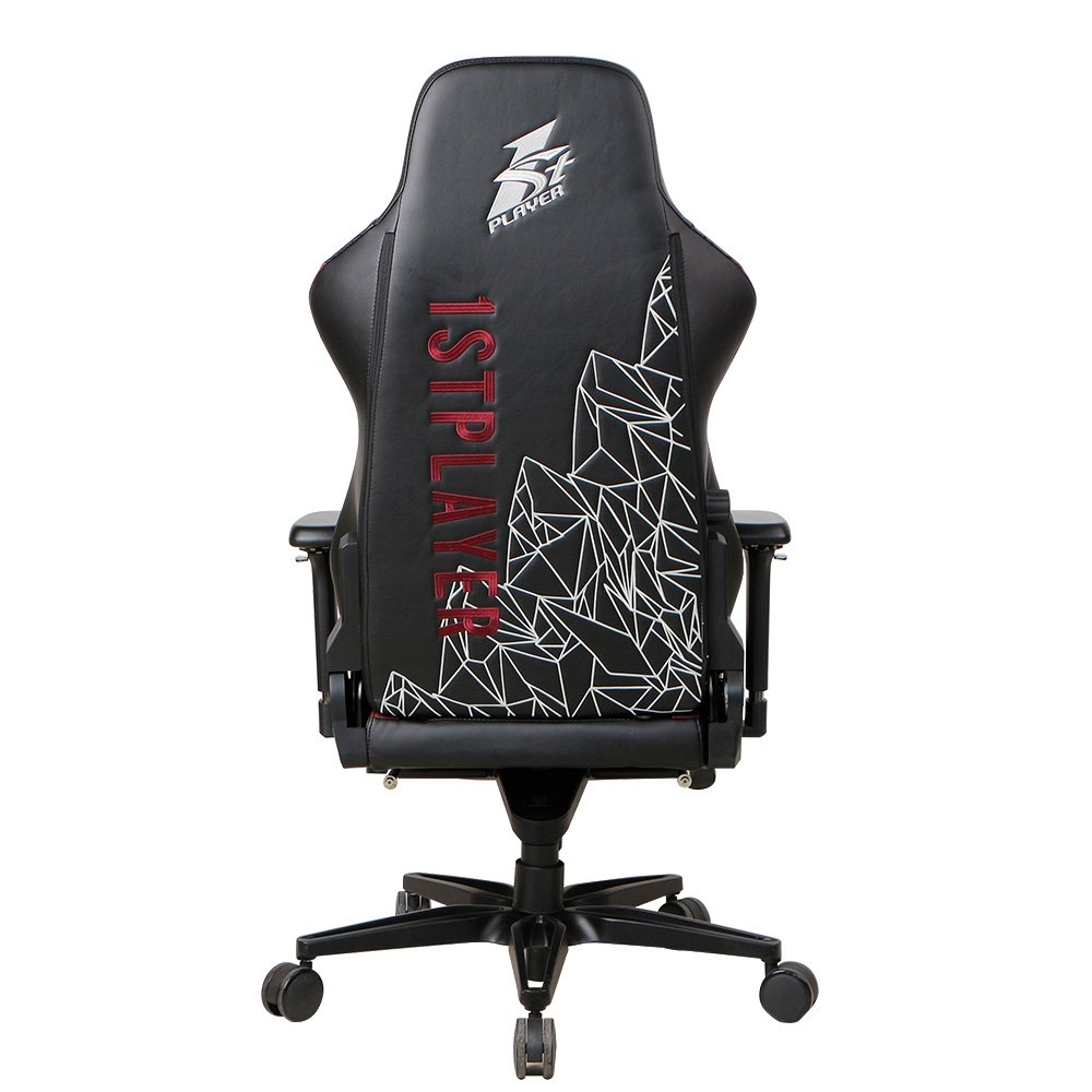 Cadeira Gamer 1STPLAYER DUKE, Até 160kg, Almofadas e Apoio para os Pés, Cilindro de Gás Classe 4, Preta e Vermelha - DUKE-FR-BKRE - view 12